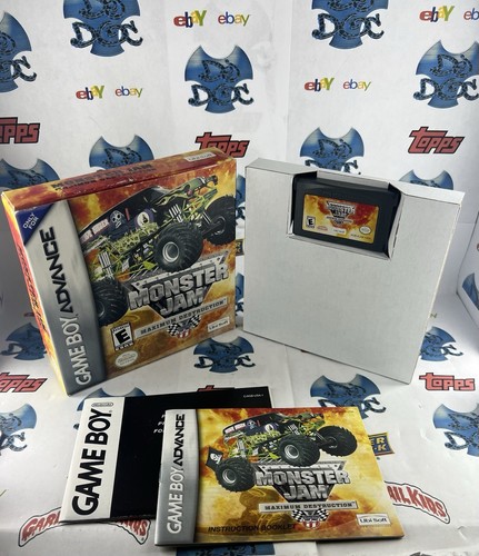 Monster Jam : Maximum Destruction GBA Complete Wit Clear Protective Case 🔥 - Picture 1 of 7
