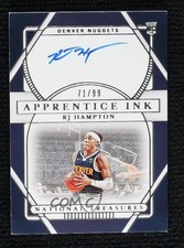 2020-21 Panini National Treasures Apprentice Ink 71/99 RJ Hampton Auto 0u5r
