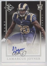 2014 Limited Rookie Signatures Silver Spotlight 29/49 Lamarcus Joyner Auto hv6