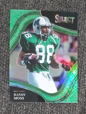 2022 Panini Select Draft Picks RANDY MOSS #162 Field Level Dragon Scale Prizm SP