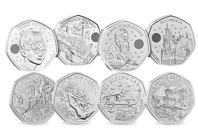 2022-2025 Harry Potter 50p Coins Fifty Pence Inc Dumbledore