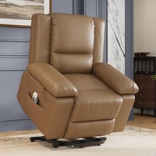 Power Lift Recliner Chair - Heat and Massage, PU Leather Electric Lift Recliner