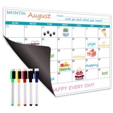 Magnetic Dry Erase Fridge Calendar - for MEDIUM, White