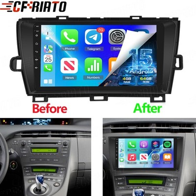 for Toyota Prius MK3 2010-15 Android 15 Carplay Car Stereo Radio 4+64GB Navi GPS