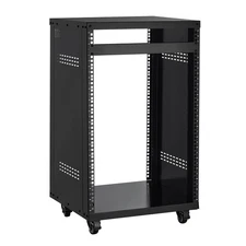 VEVOR 16U AV Rack Stand 500 lbs Capacity Network Stereo Recording Studio Rack