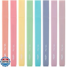 Mr. Pen- Aesthetic Cute Pastel Highlighters Set, 8 pcs, Chisel Tip, Candy Col