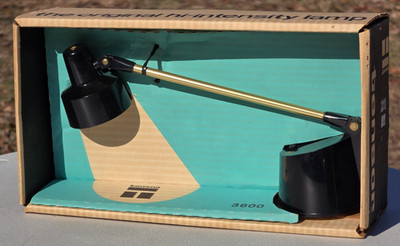 TENSOR 3600 VINTAGE NOS MID CENTURY DESK / TABLE LAMP ATOMIC RETRO BLACK MCM
