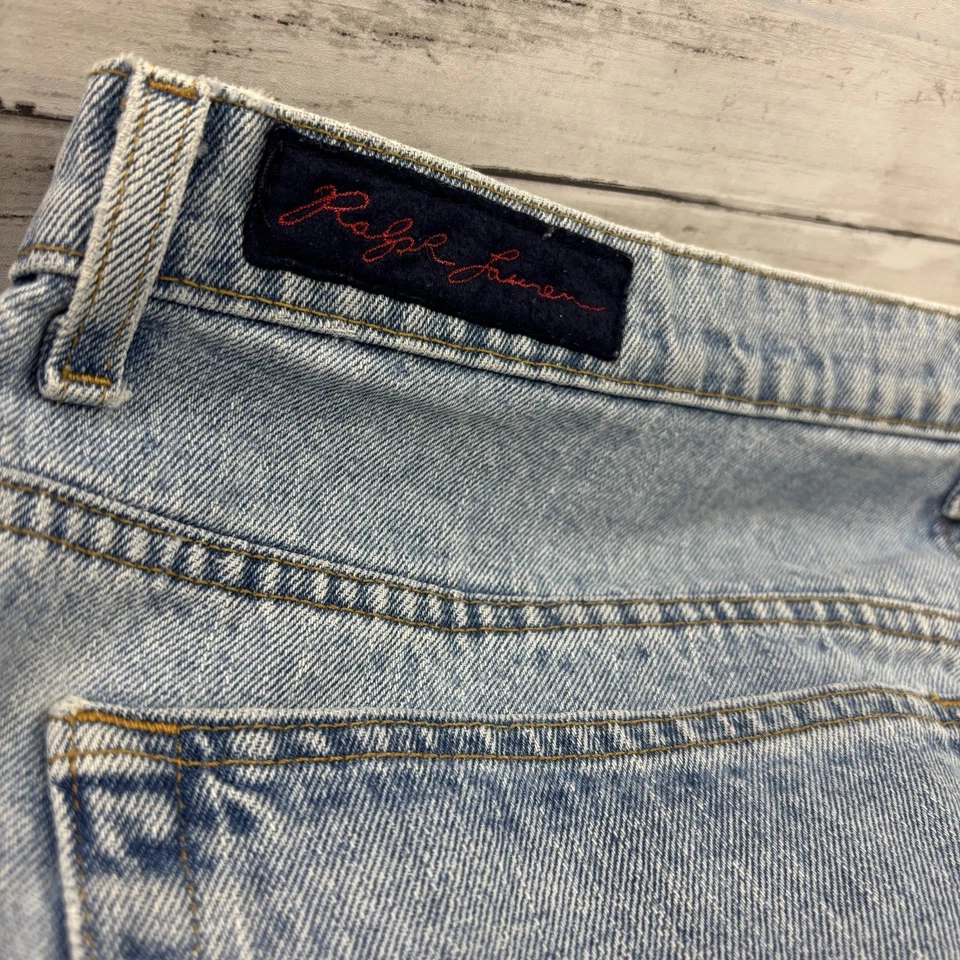 Ralph Lauren Polo Mens Jeans Skater Vtg 90s Signature Banner 38x30 100% Cotton - Image 3 of 4