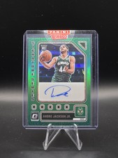 2023 Panini Optic Andre Jackson Jr Signature Series Green Autograph #SS-AJJ