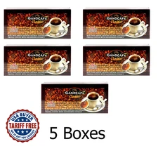 5 x Ganocafe Classic Gano Excel Ganoderma Lucidum Coffee – 30 Sachets Each
