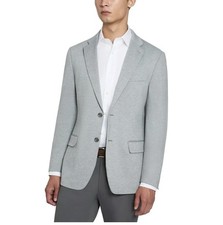 Kenneth Cole Men's New York Knit Blazer Classic Fit Jacket, Gray, Size XL