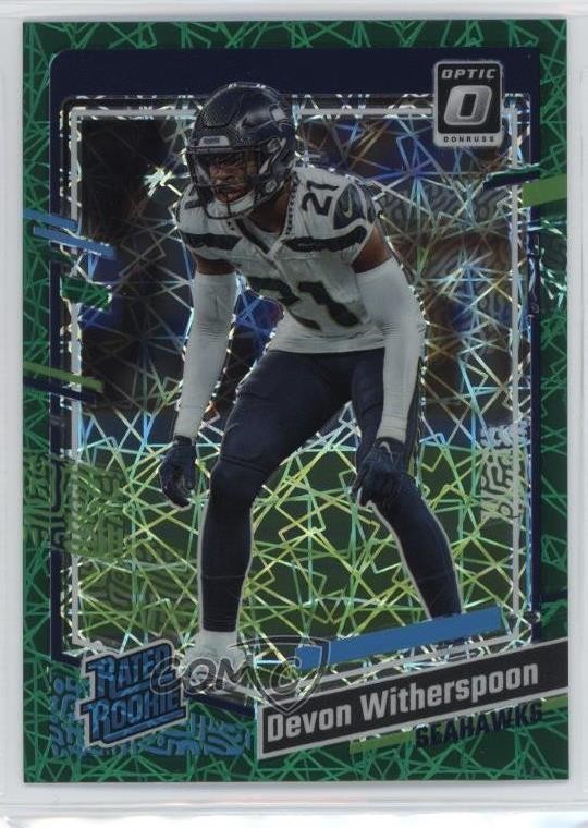 2023 Donruss Optic Rated Rookie Green Velocity Prizm Devon Witherspoon #292 10jt