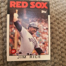 Jim Rice 1986 Topps #320 Card Boston Red Sox HOF 