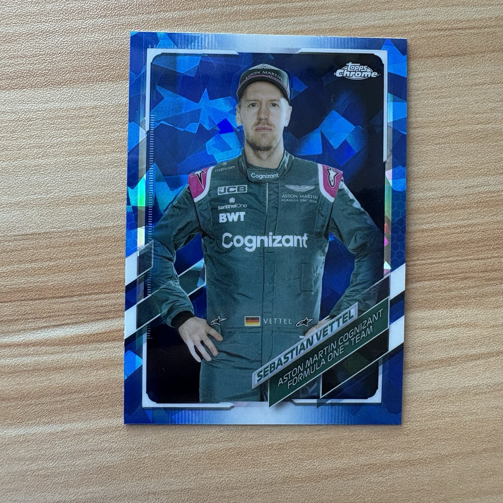 2021 Topps Chrome Sapphire Formula 1 Sebastian Vettel #7 Cognizant