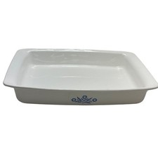 Corning Ware Baking Dish 2 3/4 QT White Blue ...