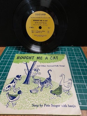  PETE SEEGER Bought Me A Cat +4 Scholastic EP CC 0600 FOLK 1967 33RPM 