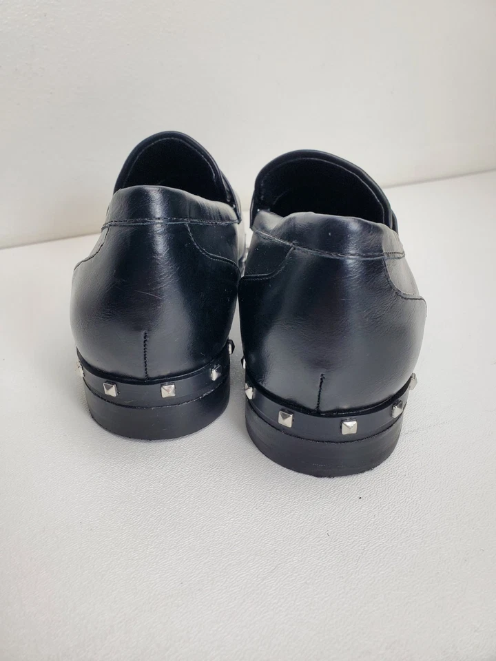 黑色铆钉便士乐福鞋人造皮革 8 M 码 Charles David — 第 4/4 张图片