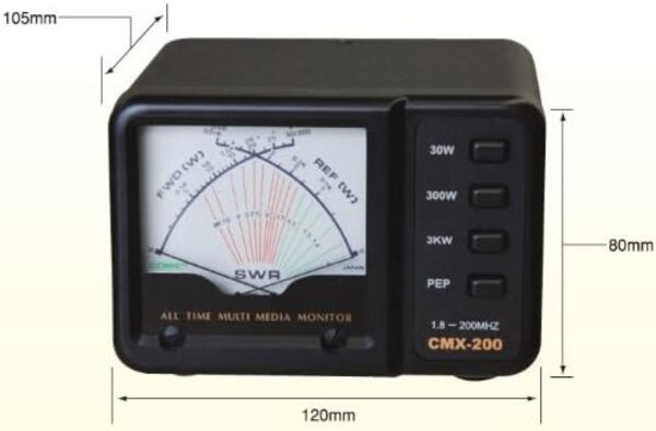SWR計　COMET CMX-200 Comet CMX-200 SWR Power Meter Band 1.8 - 200 MHz MAX 2KW HF