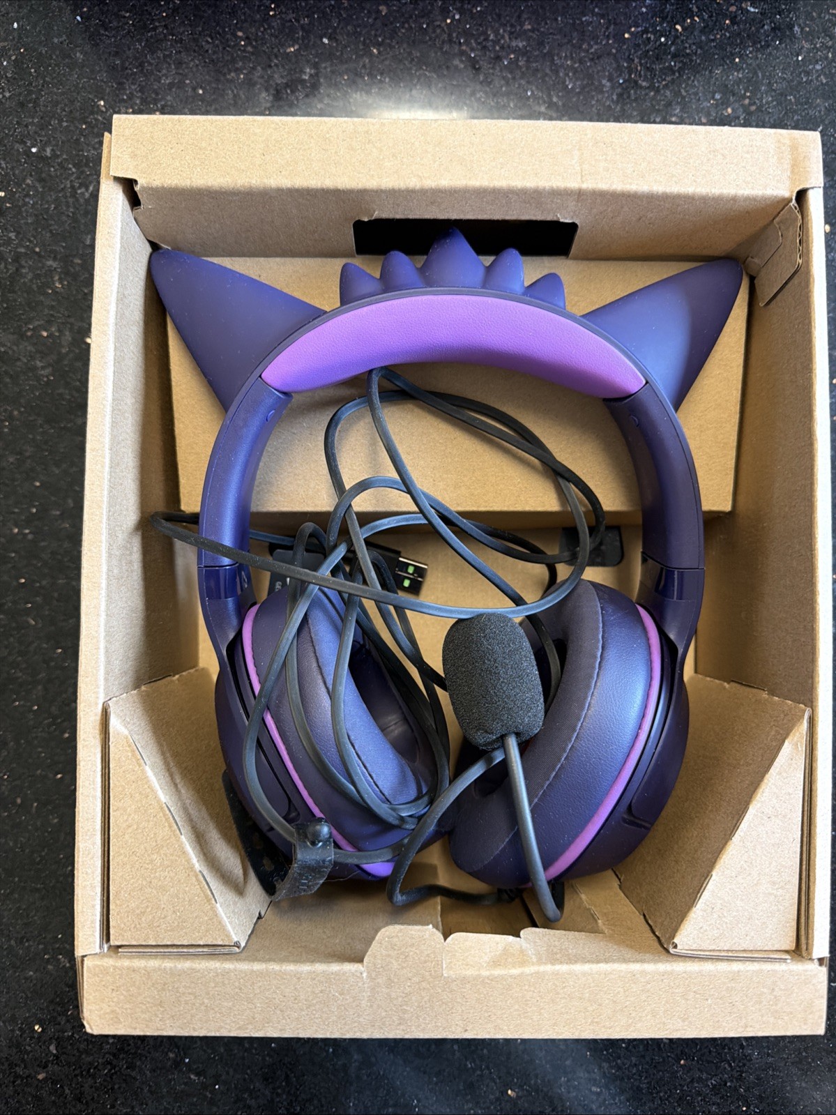 Razer - Kraken Kitty V2 Gengar USB Headset - Pokemon Edition - Purple ...