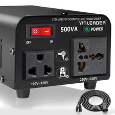 500W Voltage Transformer Converter 110V-220V Step Up/Down 300W Continuous