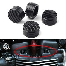 For Thruxton 1200 2016-19 2018 17 4pcs Black Billet Machined Head Bolt Cover Cap