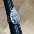 Vintage Sterling Silver Swan Wing - Eagle Wing By Sarda Ring Size 7.50 - K2