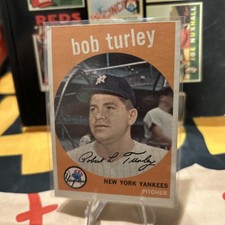 1958 Topps Bob Turley 60 White Back