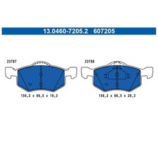 Satz Bremsbeläge Bremsklötze vorne für Ford Maverick | 24148684