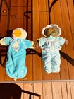 Lot 2 Vintage 1978 Cabbage Patch Kid Dolls Xavier Roberts Original Clothes