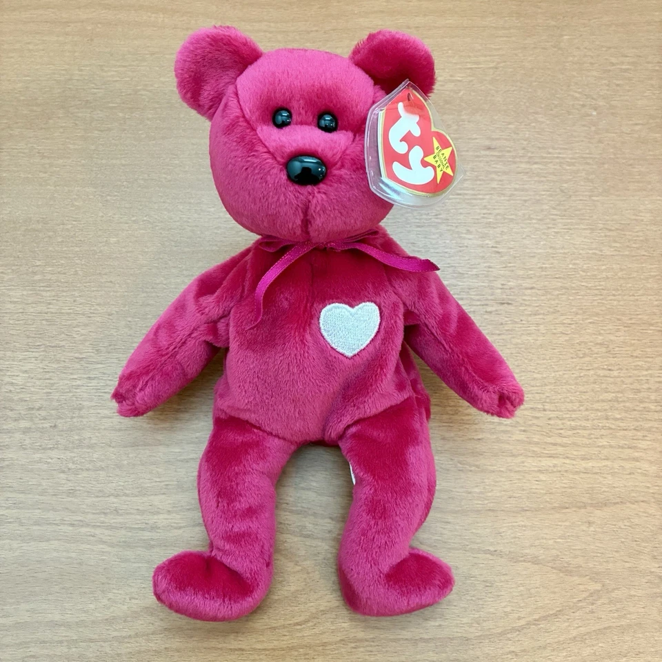 Ty Beanie Baby Valentina 1998 with Hologram Tush Tag - Errors - In Box - Image 4 of 4