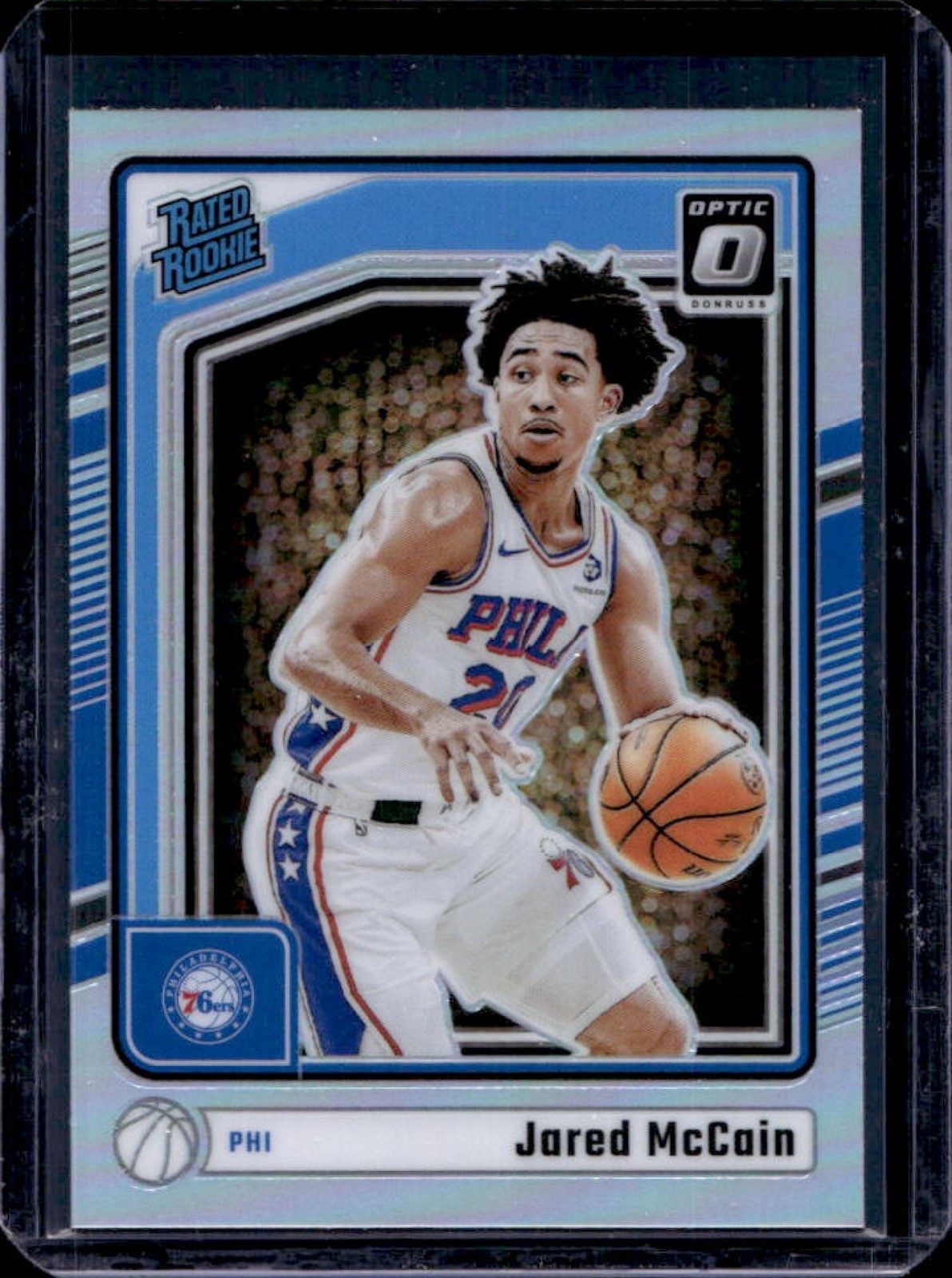 2024-25 Donruss Optic Jared McCain Rated Rookie Holo RC #270 76ers