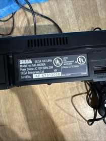 Sega Saturn Model Console+ Cables + Controller Lot *TESTED* Works Great 80000A