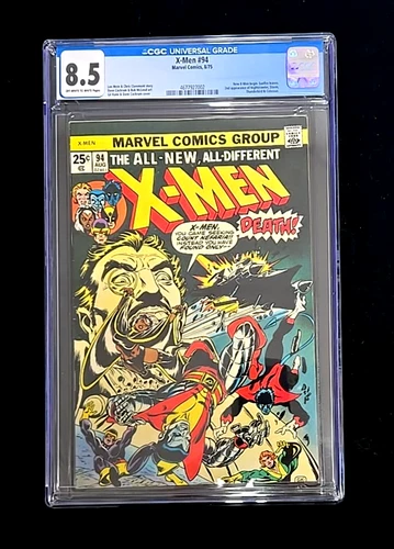 X-Men #94 Marvel Comics CGC Graded 8.5 Off White to White Pages