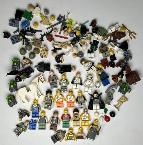 LEGO Minifigure Lot Minifigs, Parts, & Accessories Star Wars, Vintage, Etc.