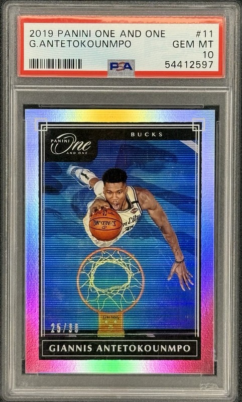 Giannis Antetokounmpo 2019-20 One And One Silver /99 PSA 10 POP 11 RARE