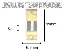 CLOCK SUSPENSION SPRING TOP QUALITY STEEL & BRASS 19mm Long x 6.5mm Wide