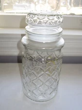 1984 Planter's Peanuts Apothecary Jar Container Mr. Peanut Glass