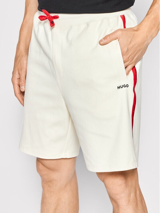 New Hugo Boss mens cream ivory Athleisure summer holiday gym pants