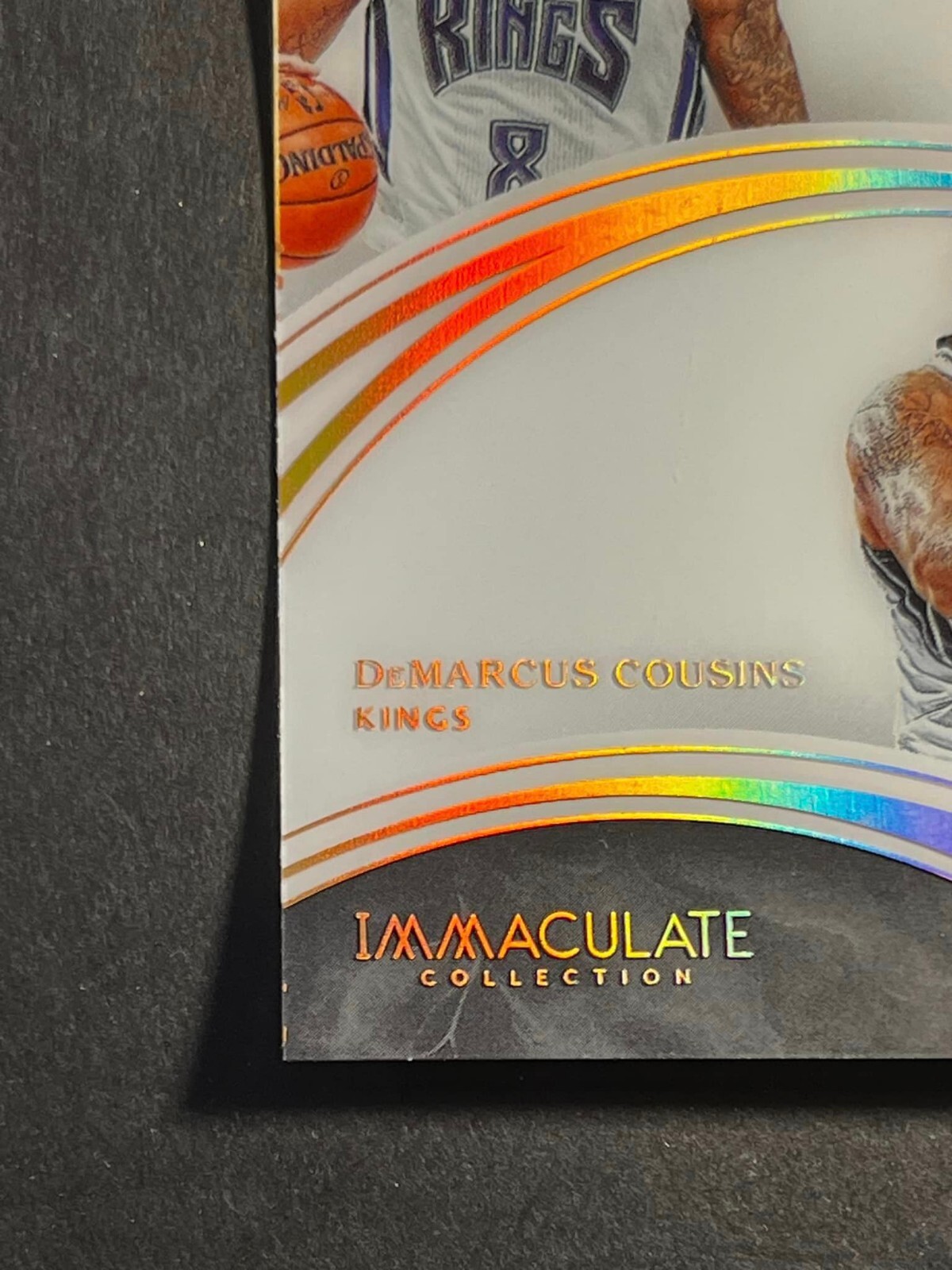 Panini IMMACULATE MISSING AUTO PROOF Rudy Gay DeMarcus Cousins view 4