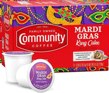 Lot 12 Kcup Pod Community Mardi Gras King Cake Coffee Brew Father Treat Barista