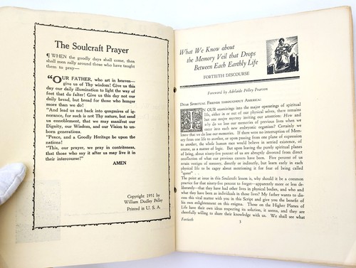 Soulcraft Scripts -Discourse #'s 40-49 (ten issues) William Dudley Pelley 1951 - Imagen 2 de 4