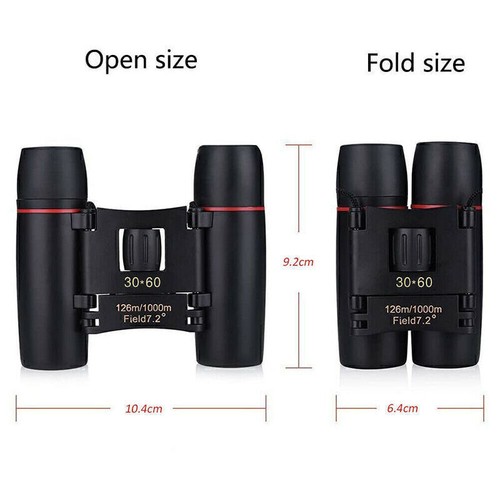 Mini Binoculars Day& Night Vision 30 x 60 Zoom Compact Telescope With Carry Case - Picture 8 of 15