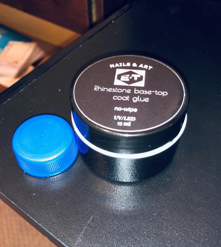  Pegamento E.T Super Gel para arte en uñas de diamantes de imitación tarro grande de 15 ml Foto 2 de 4