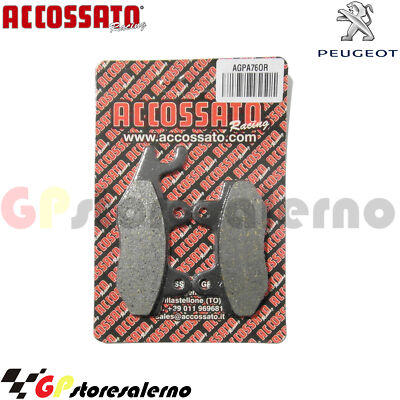 AGPA76OR ORGANIC REAR PADS RECESSED PEUGEOT 400 SATELIS 2012
