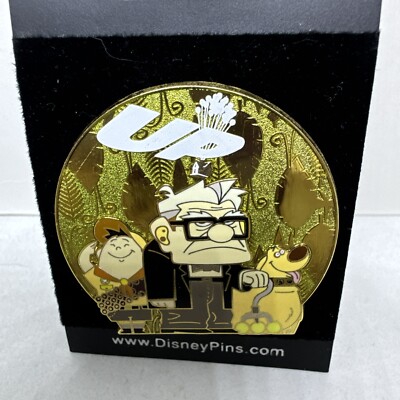 Carl Fredricksen, Russell and Dug - Pixar UP - Old Man with Boy and Dog Pin
