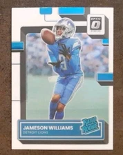 JAMESON WILLIAMS RC 2022 Donruss Optic #208 Rated Rookie Lions.  C2B