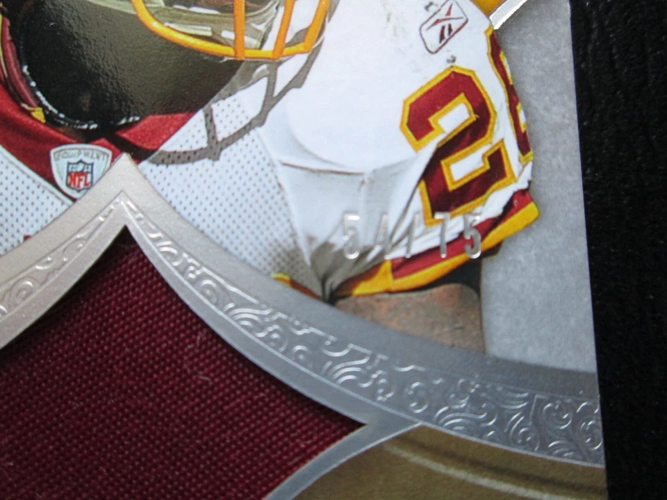 CLINTON PORTIS 2009 EXQUISITE PATCH SILVER GAME WORN JERSEY PATCH CARD #54/75 - Image 3 of 4