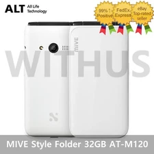 ALT MIVE Style Folder 32GB AT-M120 Unlocked LTE/3G - White=