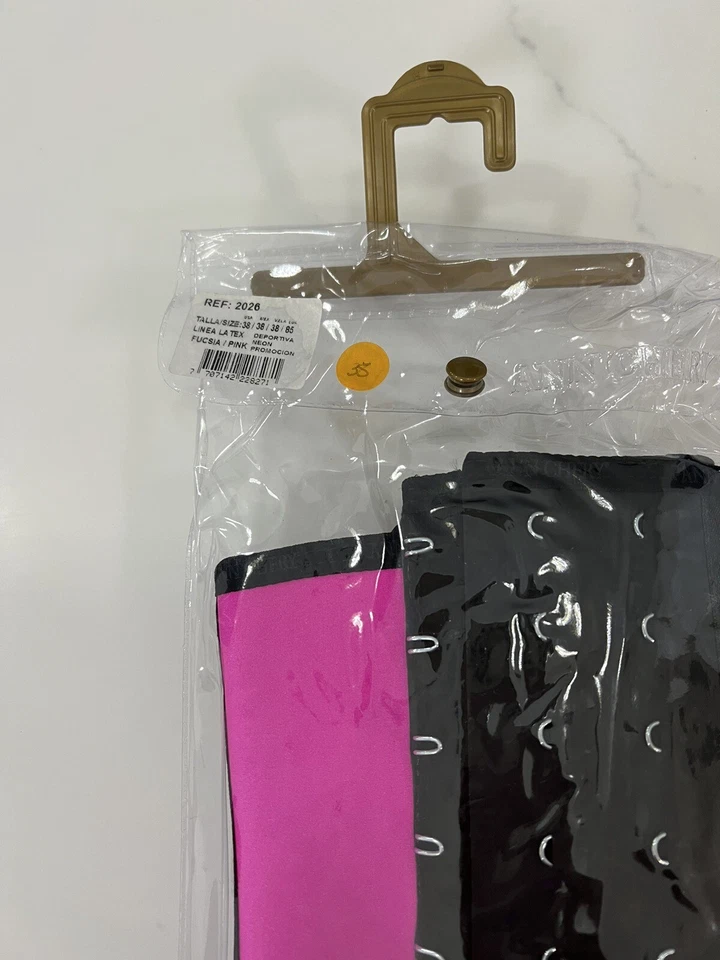 Ann Chery Women's Latex Classic 2- Hook Vest Waist Trainer- Pink Sz38 - Image 4 of 4