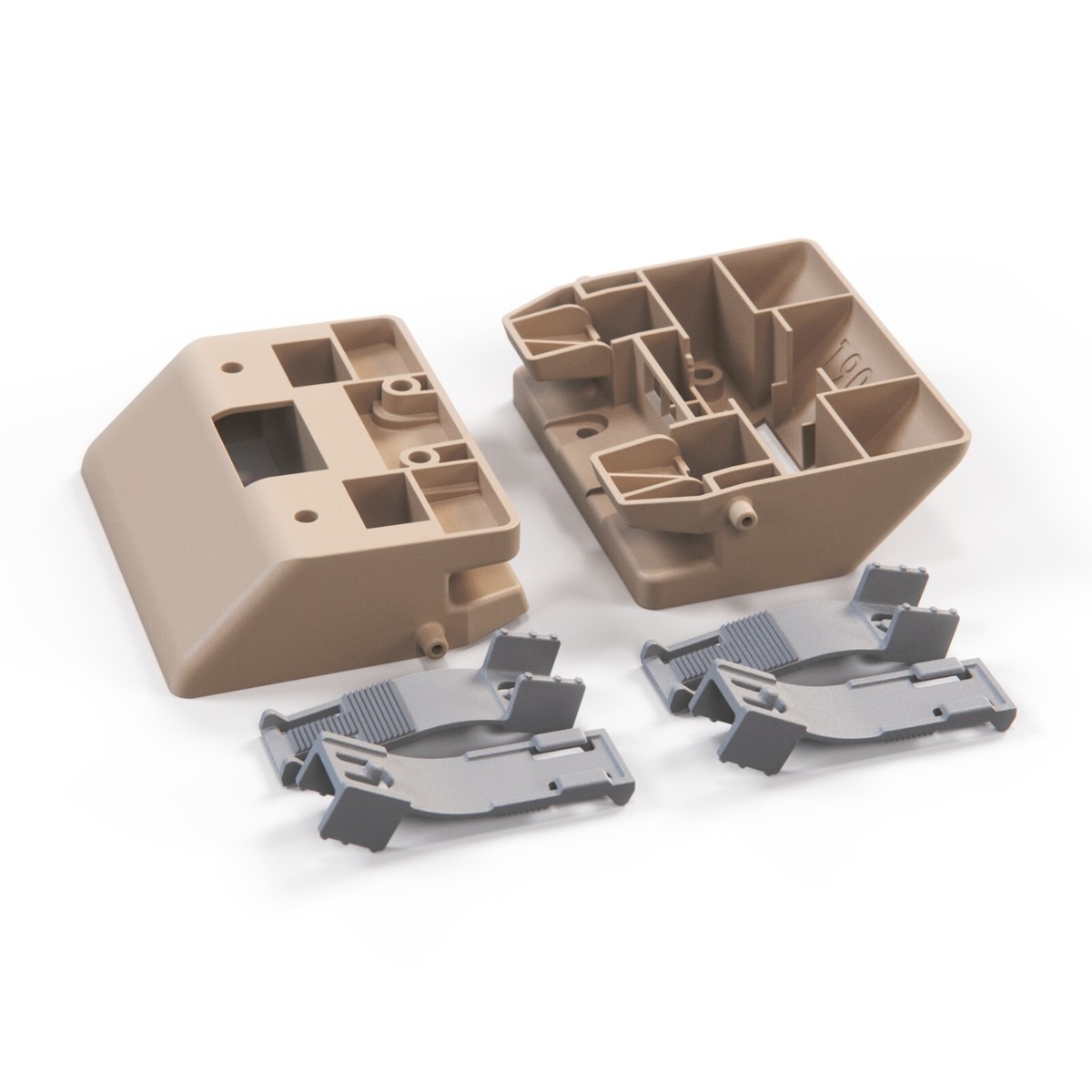 Mercedes-Benz W124 High Mount Lamp Mount Bracket Set of 2